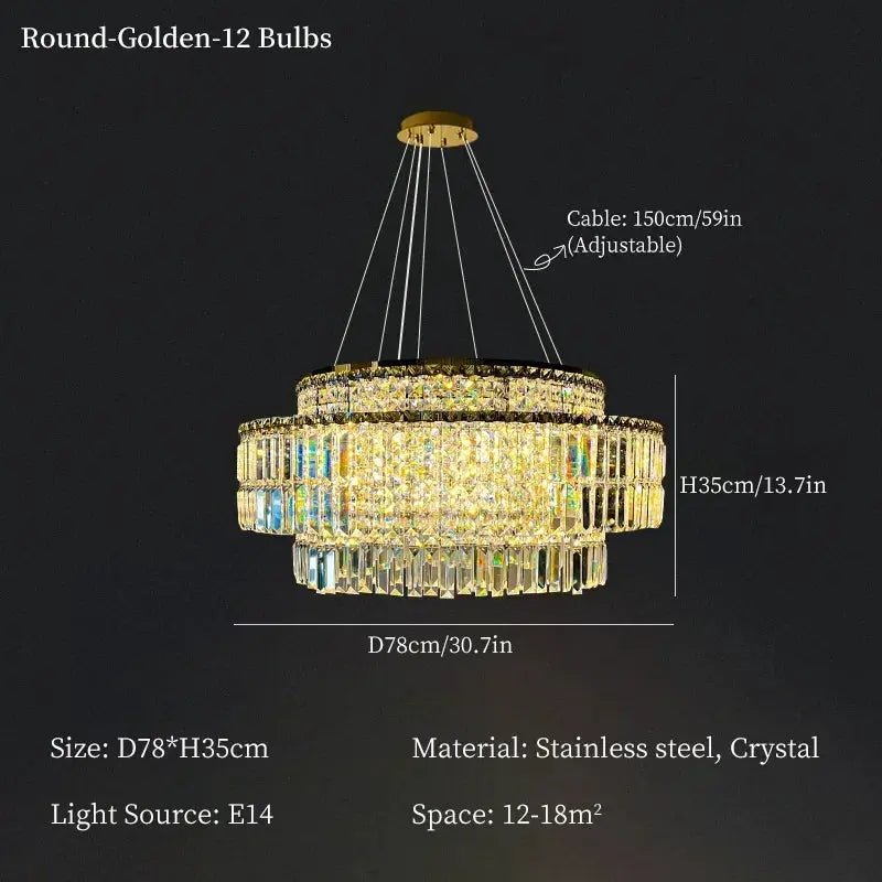 Crystal Dining Room Luxury Chandelier — alternate product view 10