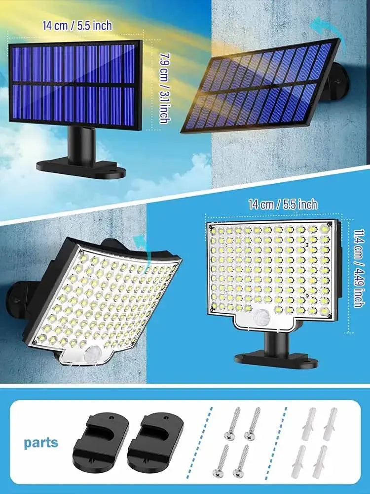 Outdoor Waterproof 106 LED Solar Light — alternate product view 5