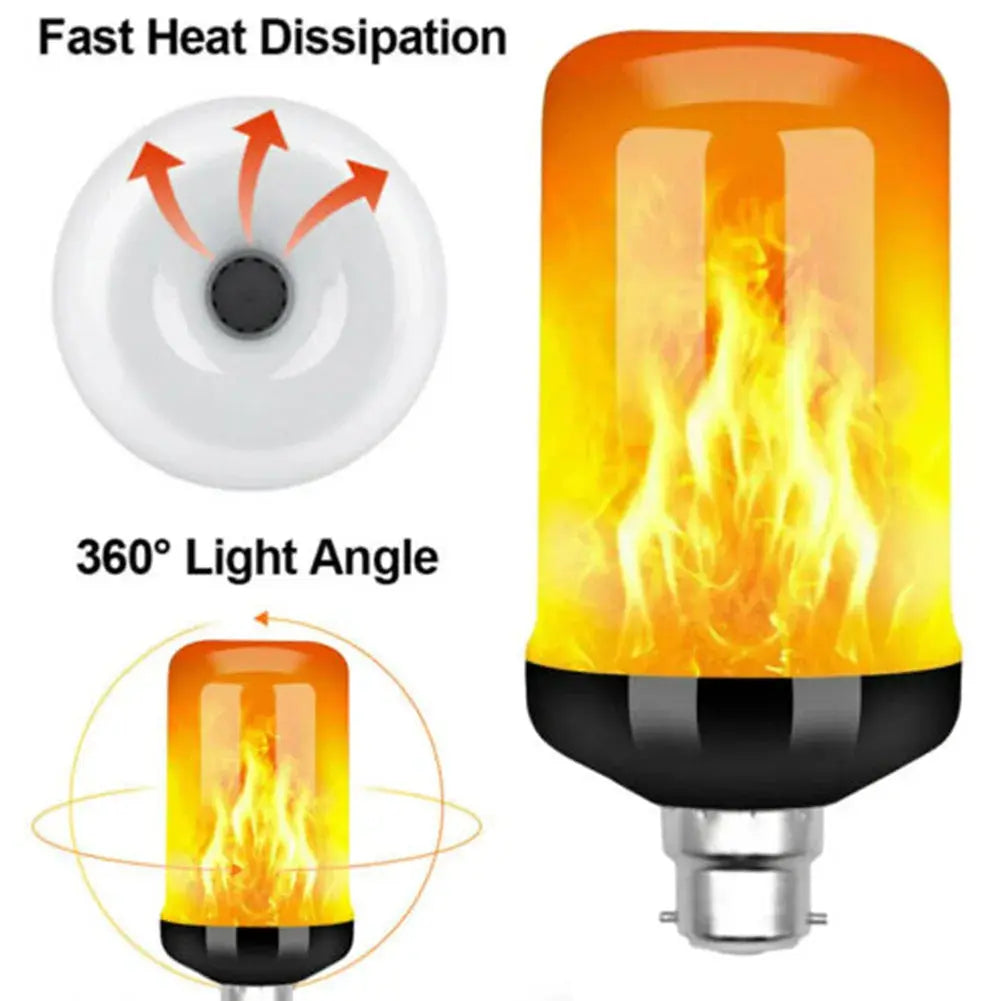 B22 LED Flicker Flame Bulb — alternate product view 3