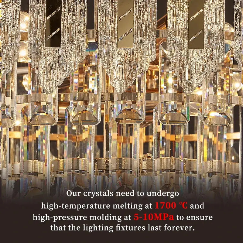 Crystal Hanging Living Room Chandelier — alternate product view 4
