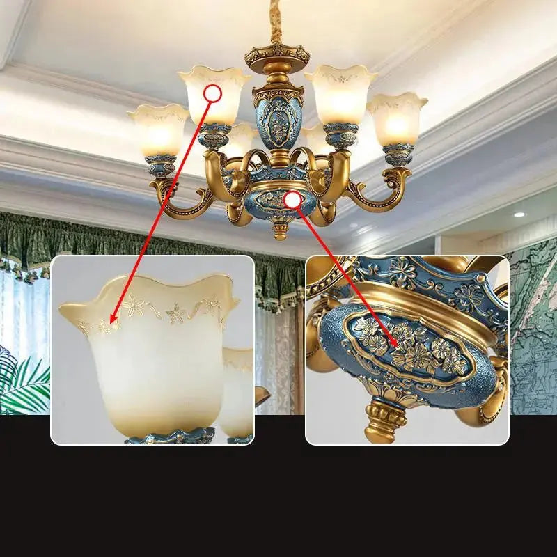 European Chandelier Mid Century Modern Lighting — alternate product view 4