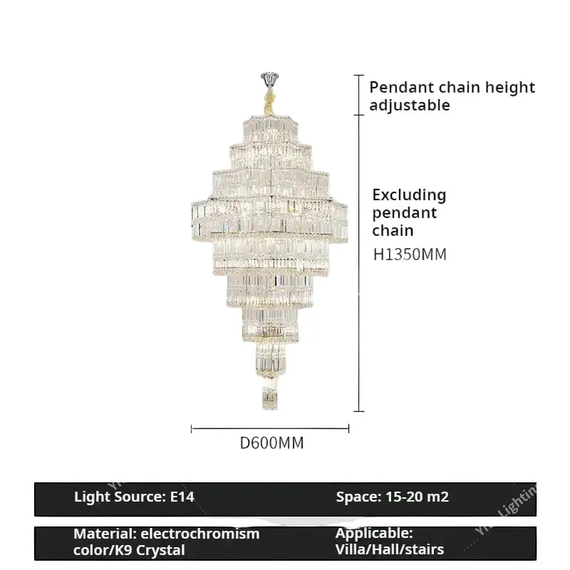 Large Chandelier Duplex Modern Mezzanine Villa — alternate product view 11