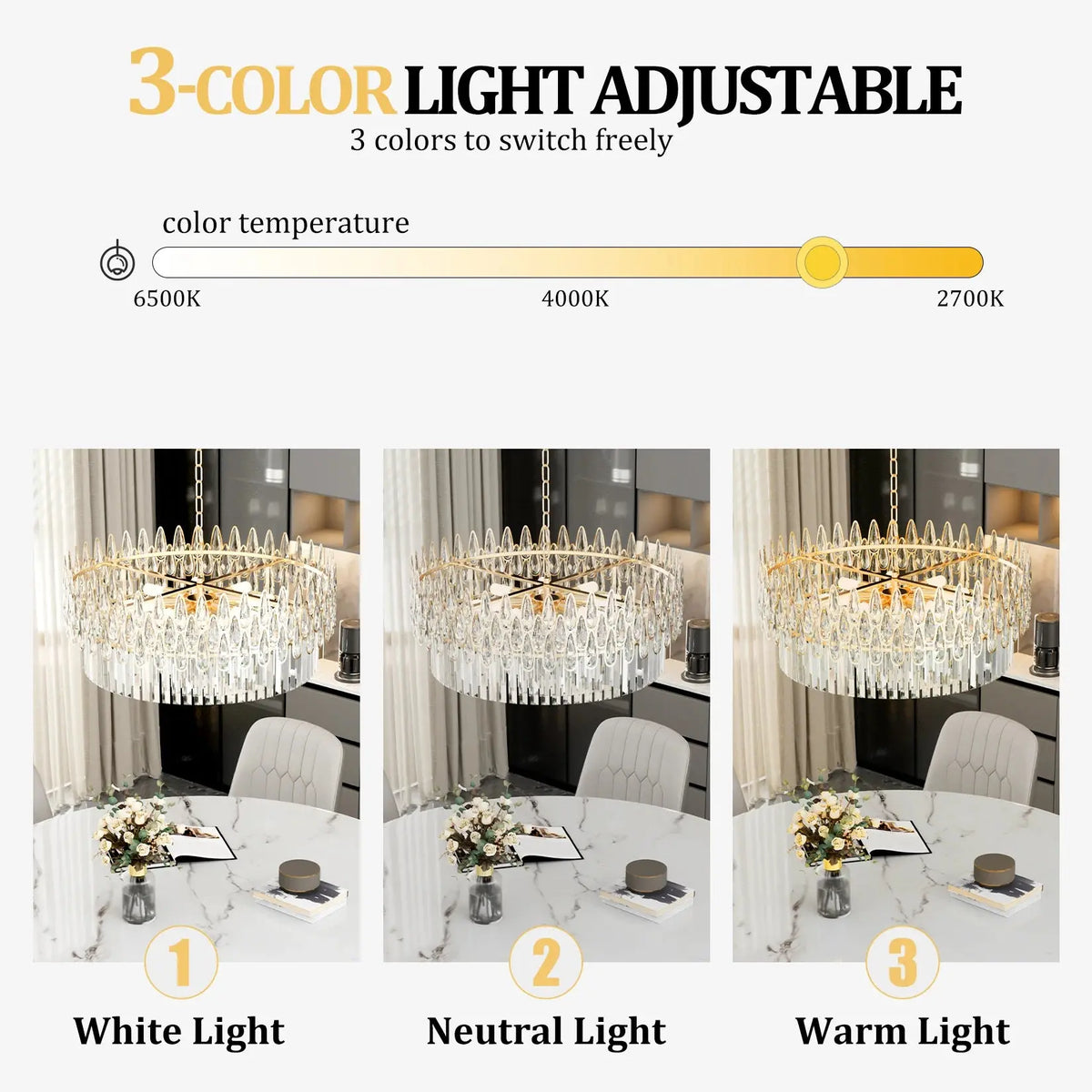 Luxurious Crystal Chandeliers — alternate product view 5