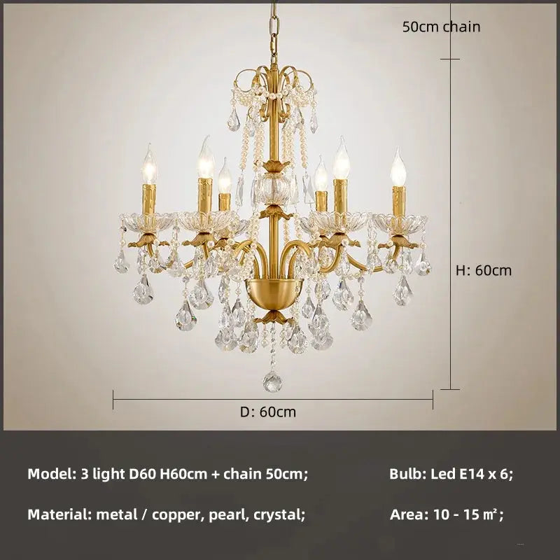 French Luxury Candle Chandelier — alternate product view 10
