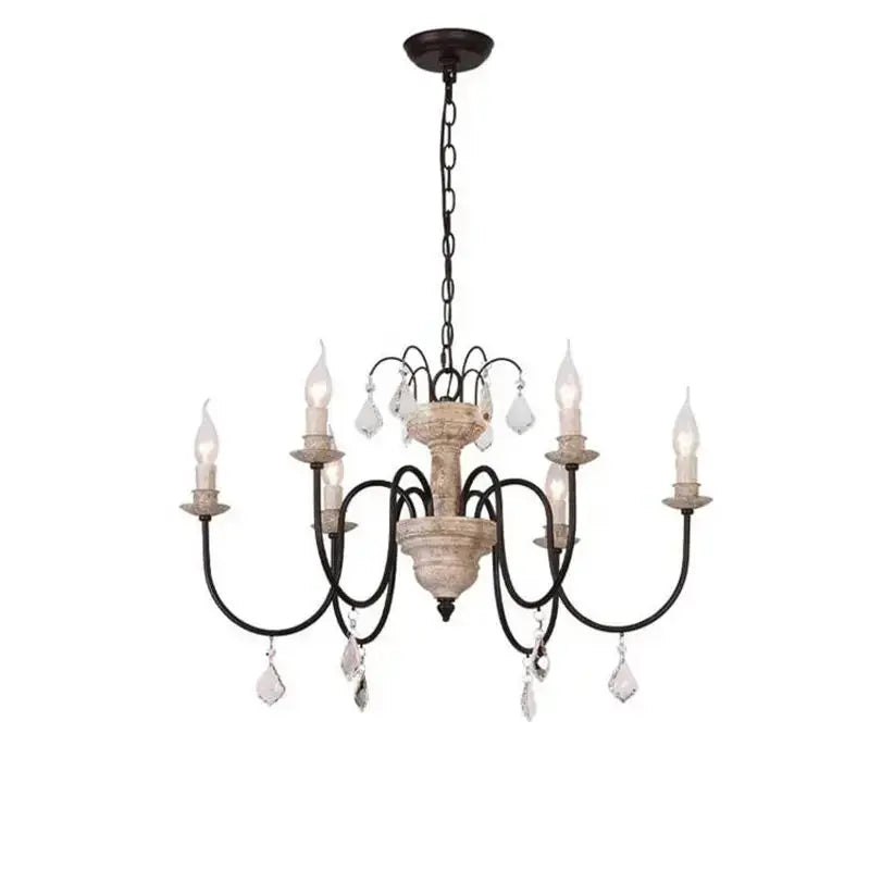 Retro French Candle Style Chandelier — alternate product view 1
