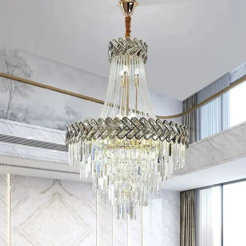 2025 Luxury Duplex Villa Crystal Chandelier — alternate product view 4