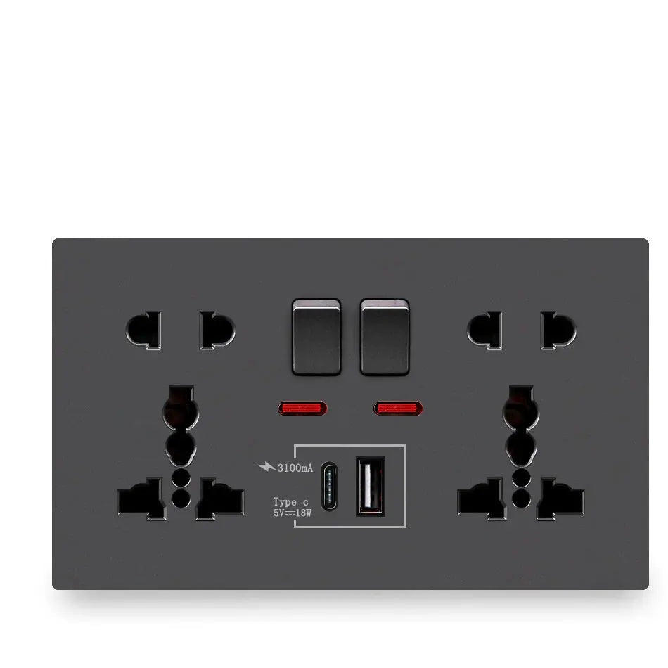 Dual Switch Control Universal Charging Socket — alternate product view 3