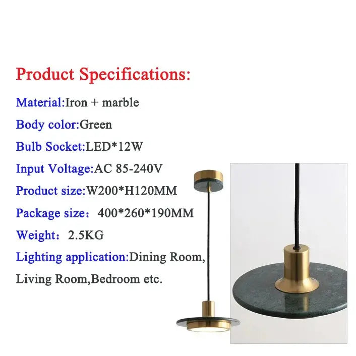 Modern Hotel Dining Pendant Light — alternate product view 15