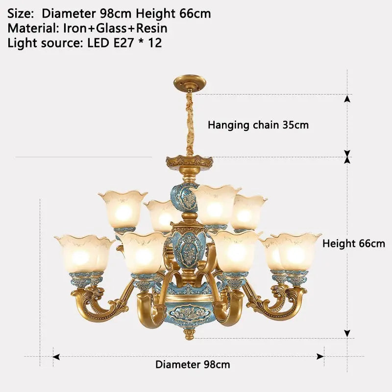European Chandelier Mid Century Modern Lighting — alternate product view 11