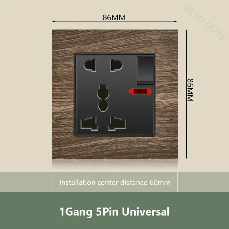 UK Wall Electrical Outlet with USB Charger — alternate product view 11