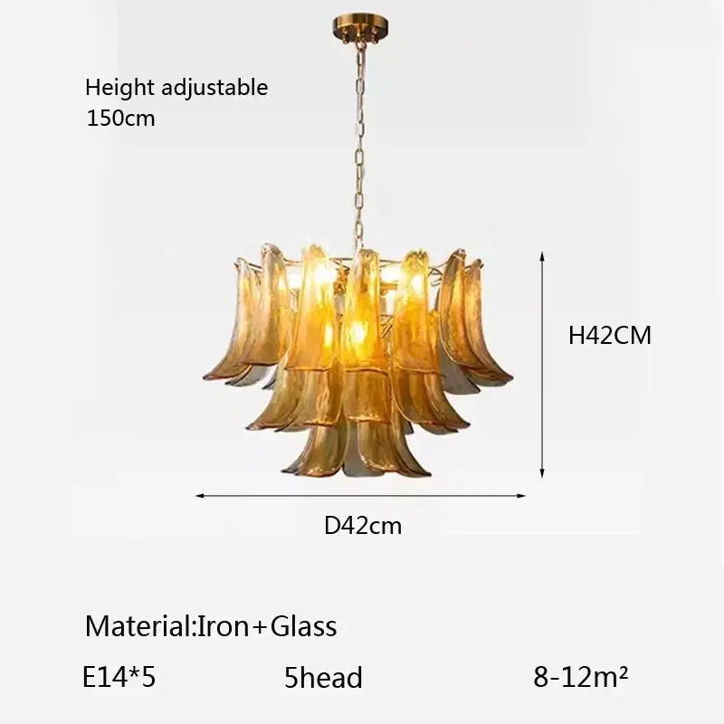 Virello Designer Amber Glass Pendant Light — alternate product view 8