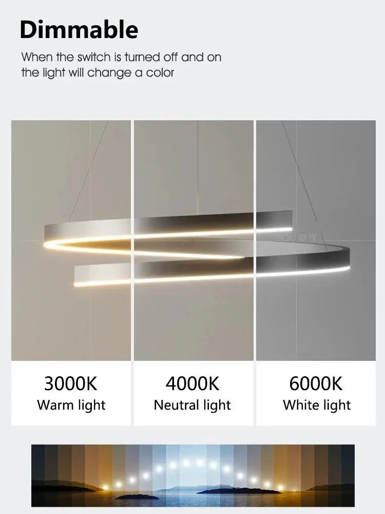 New Minimalist Living Room Modern Pendant Lamp — alternate product view 4