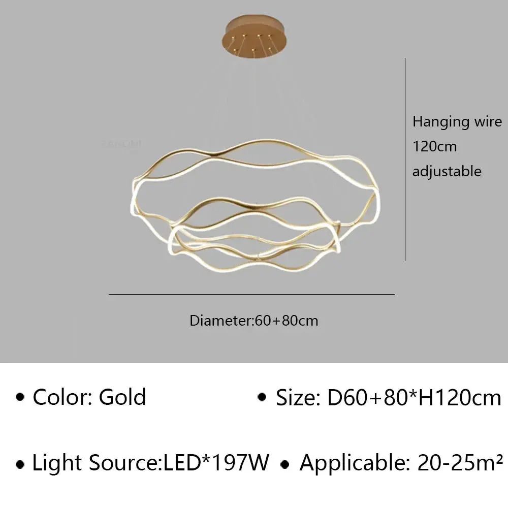 Luxury Ring Hanging Lamp — alternate product view 6