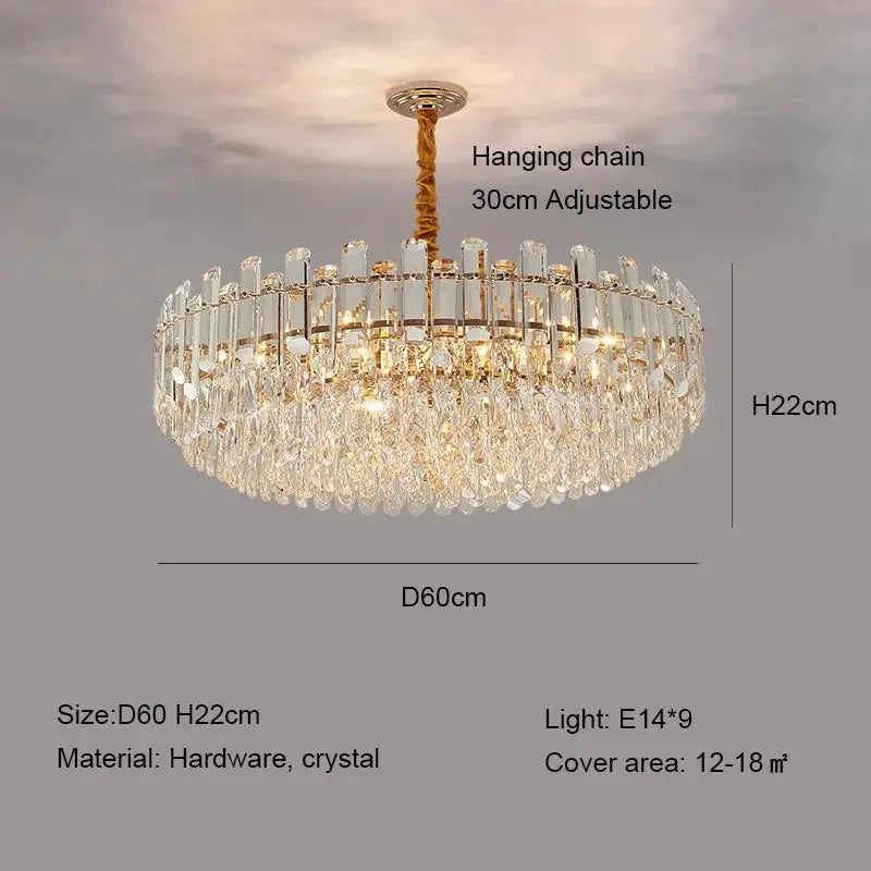 Modern Luxury Crystal E14 Chandeliers — alternate product view 15