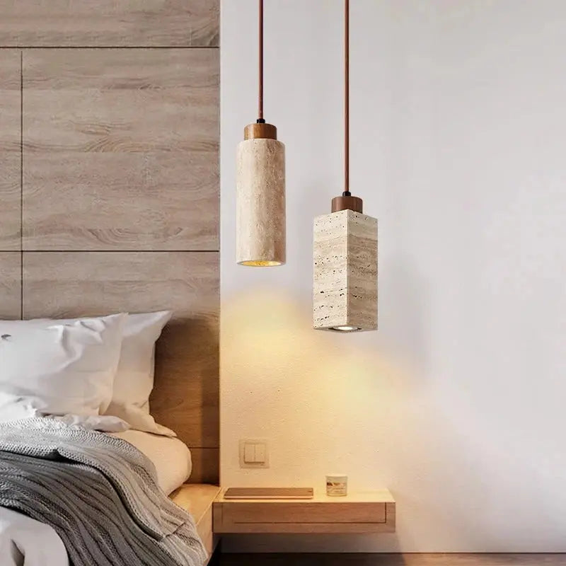 Stone Wabi-sabi Bedroom Lights — alternate product view 1