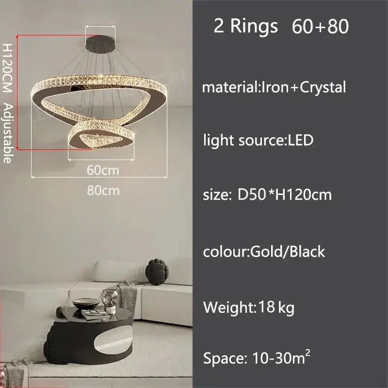 Luxury Modern Home Decoration Villa Chandelier — alternate product view 6