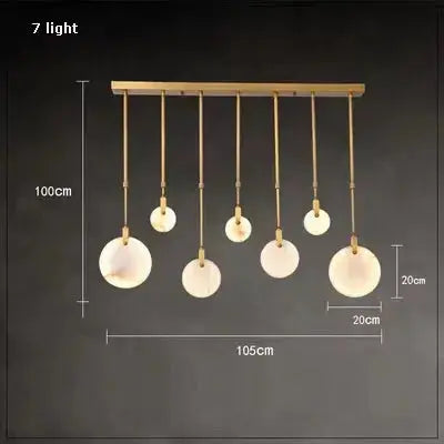 Luxury Natural Stone Pendant Lamp — alternate product view 7