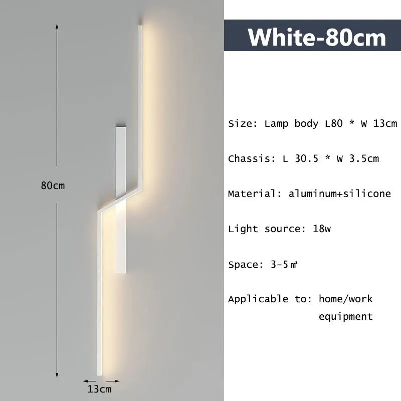 Minimalist Line Strip Wall Lamp — alternate product view 9
