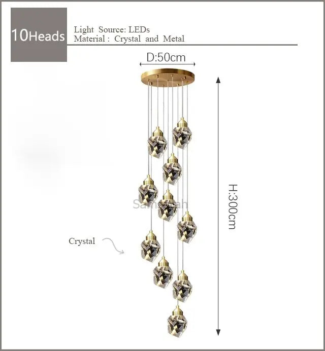 Iris Copper Designer Pendant Light — alternate product view 11