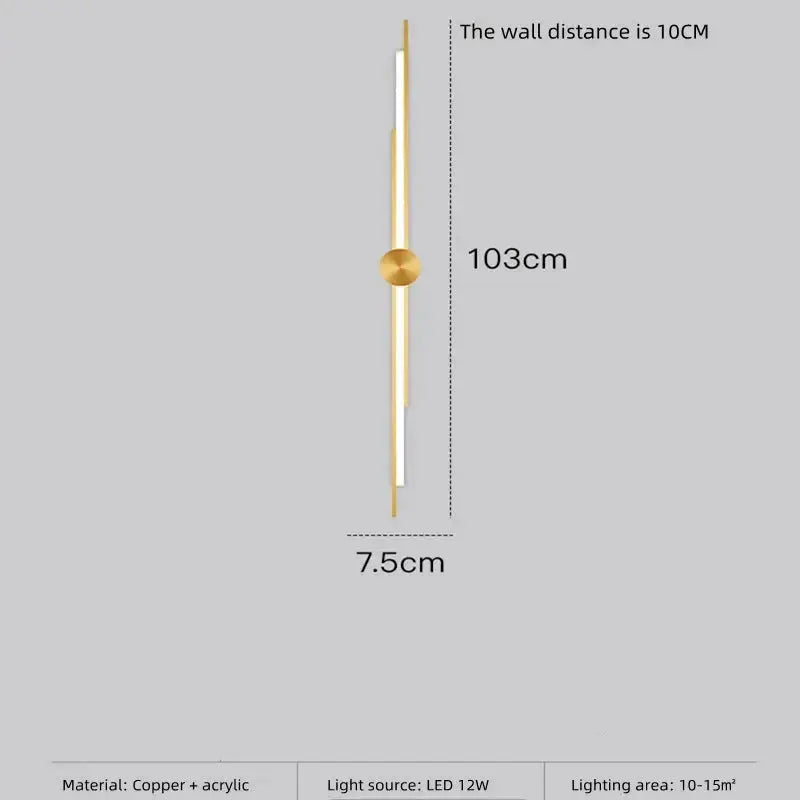 Copper Designer Wall Lamp — alternate product view 9