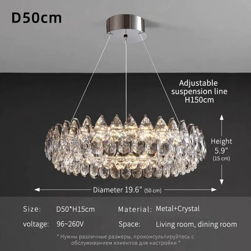 Luxury Crystal Bedroom Chandelier — alternate product view 10