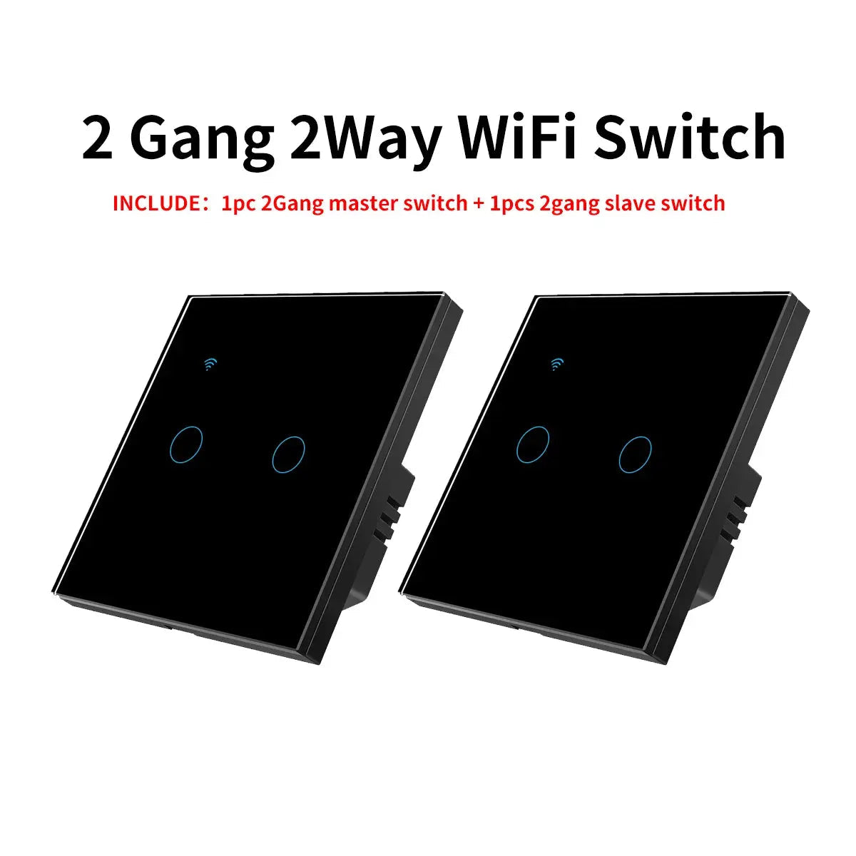 UK Wifi Smart Dual Switch — alternate product view 2