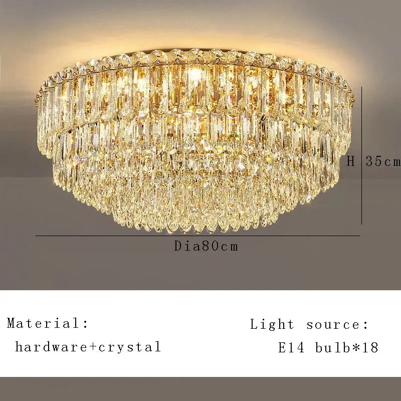 Nordic Modern Crystal Elegant Elegant Ceiling Light — alternate product view 6