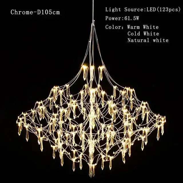 Abstract Design Crystal Cube Chandelier — alternate product view 10