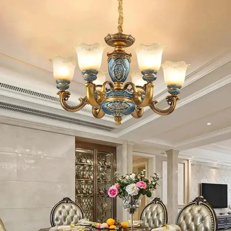 European Chandelier Mid Century Modern Lighting — alternate product view 2