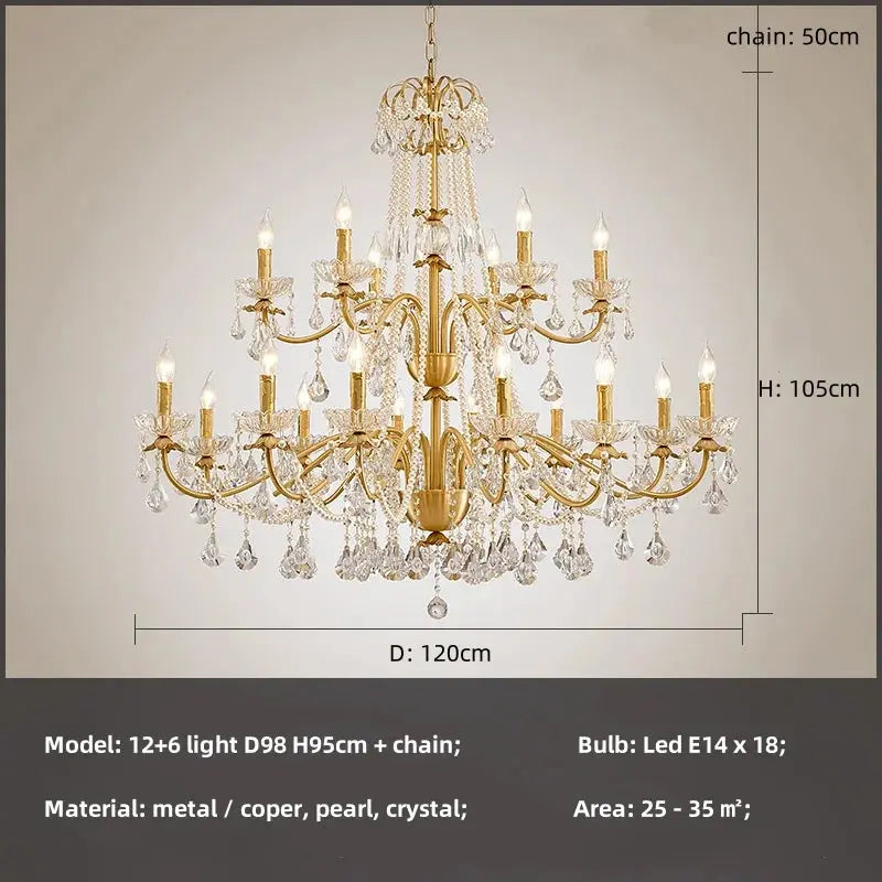 French Luxury Candle Chandelier — alternate product view 13