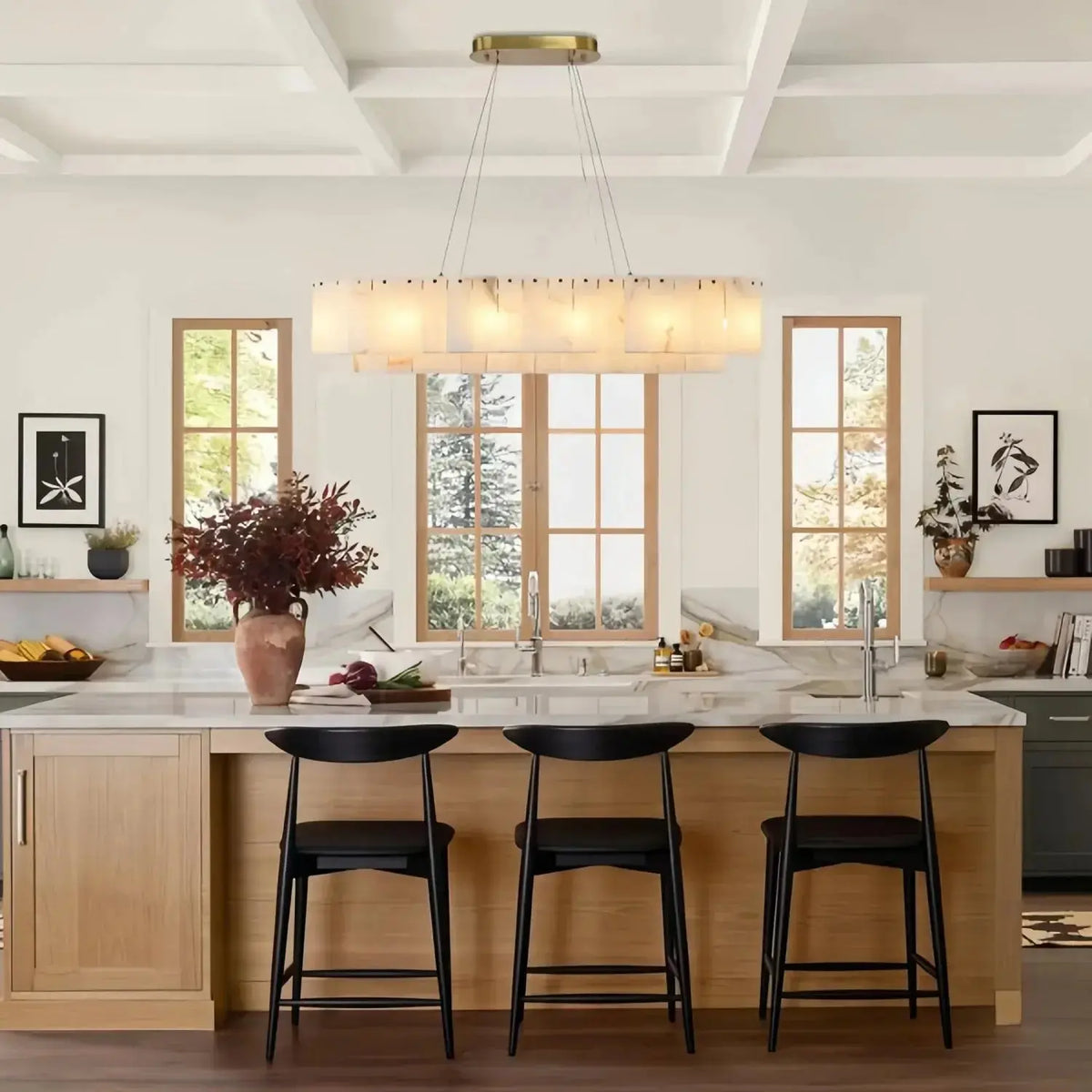 Luxury Nordic Natural Marble Chandelier — alternate product view 3