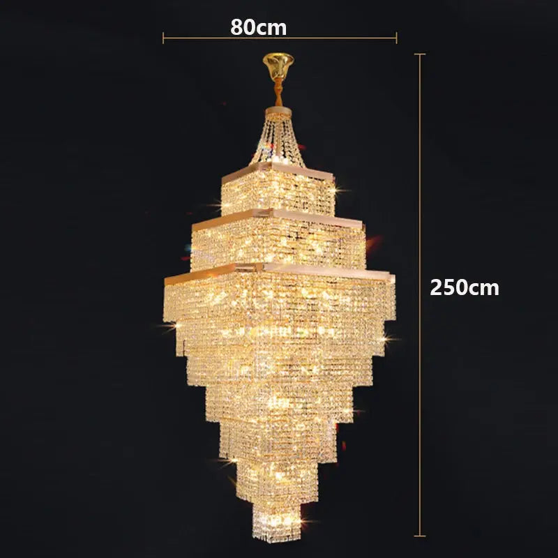 Rose Gold Stair Chandelier Luxury Chandelier — alternate product view 7