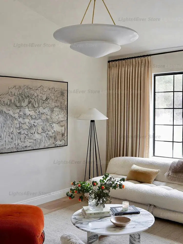 Plaster Shade Chandelier — alternate product view 1