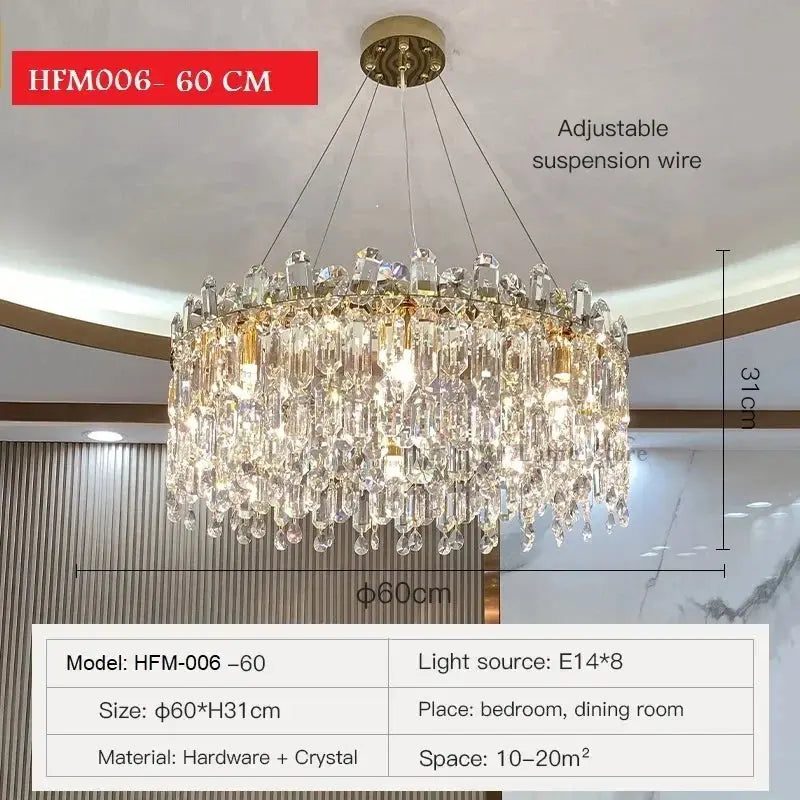 Luxury Crystal Elegant Chandelier — alternate product view 6