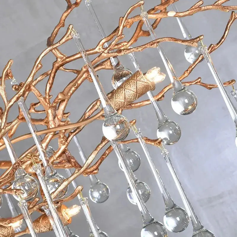High-end Branch Water Drop Chandelier — alternate product view 6