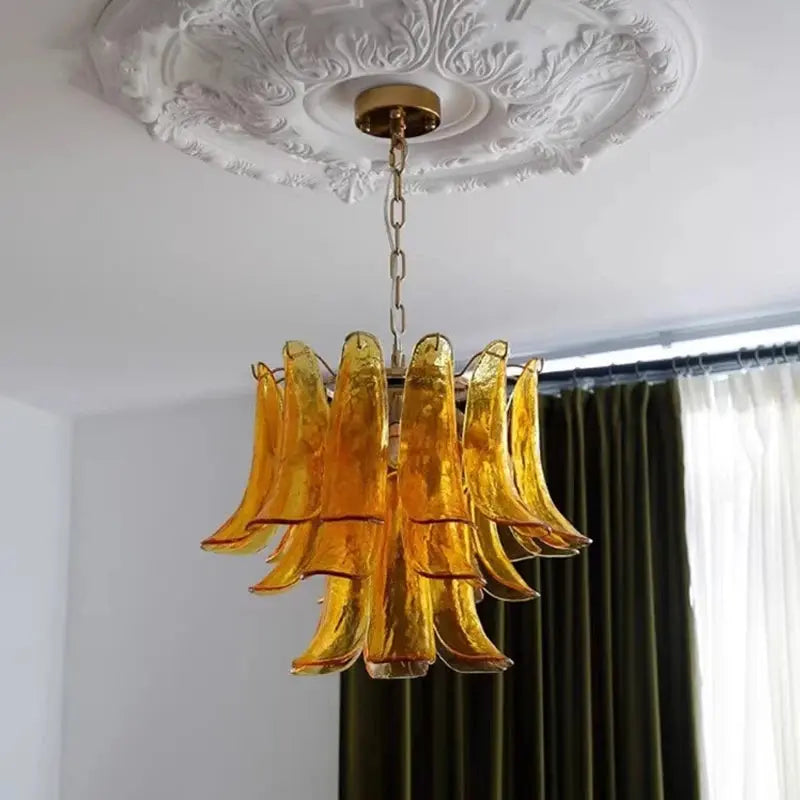 Virello Designer Amber Glass Pendant Light — alternate product view 2