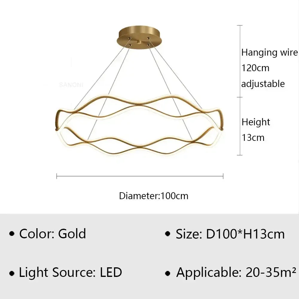 Luxury Ring Hanging Lamp — alternate product view 18