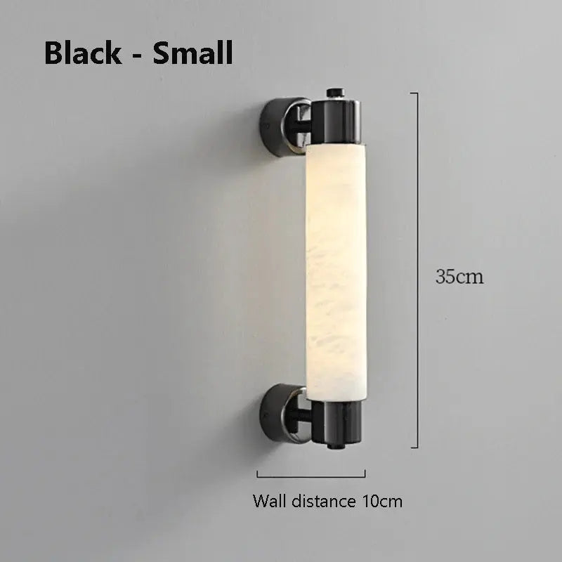 Modern Alabaster Bathroom Wall Lamp — alternate product view 9