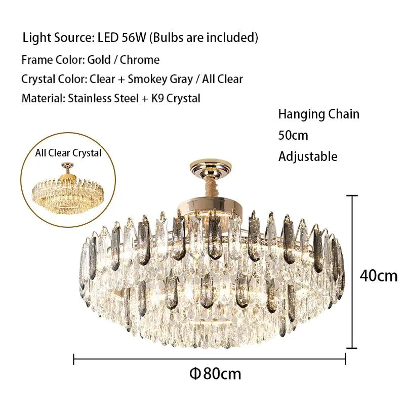 Crystal Modern Gold Lustres — alternate product view 12