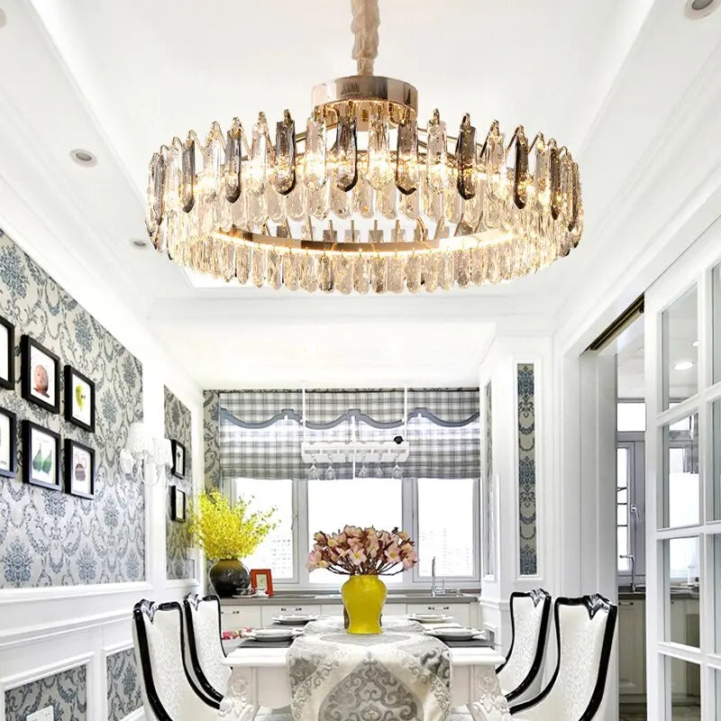 Crystal Modern Design Straight Chandelier — alternate product view 7