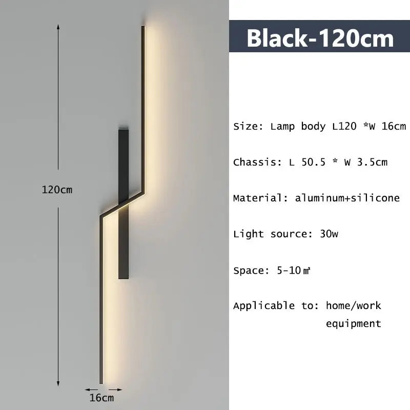 Minimalist Line Strip Wall Lamp — alternate product view 14