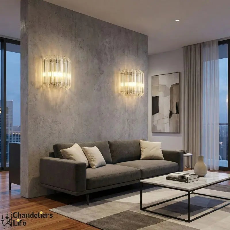 Luxury Glass Crystal Modern Wall Light — alternate product view 1