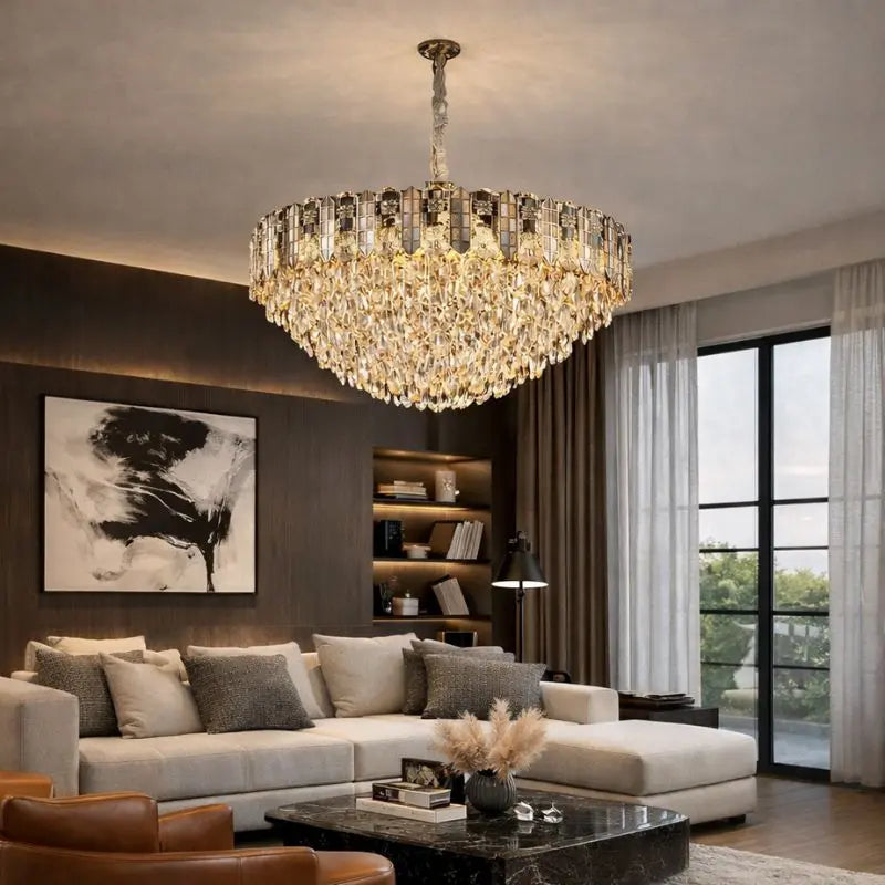 Nordic Bedroom Crystal Chandelier — product view
