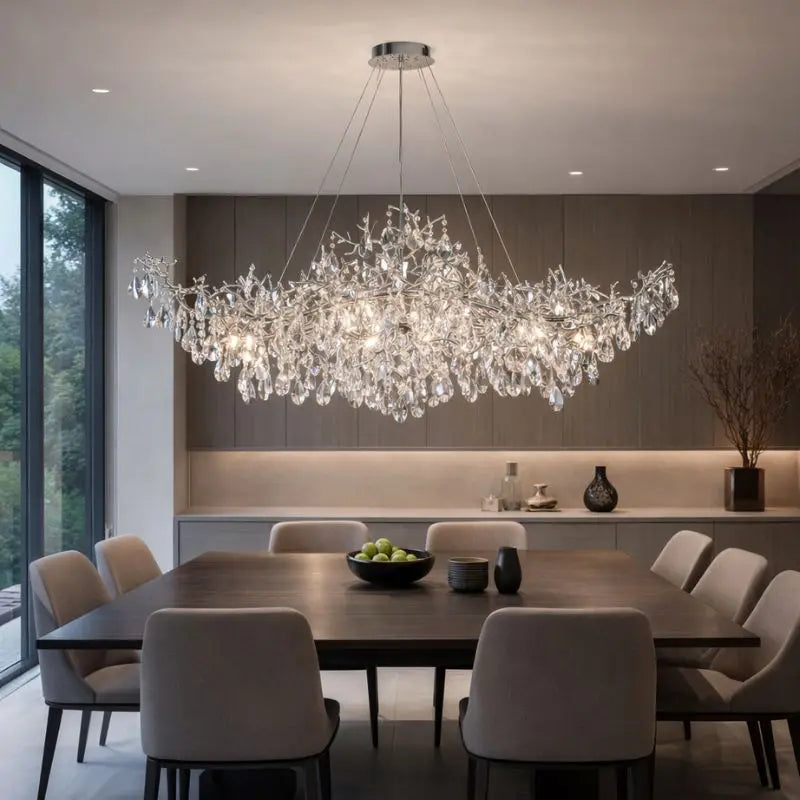 Modern Raindrop Chandelier Hanging Living Room — product view