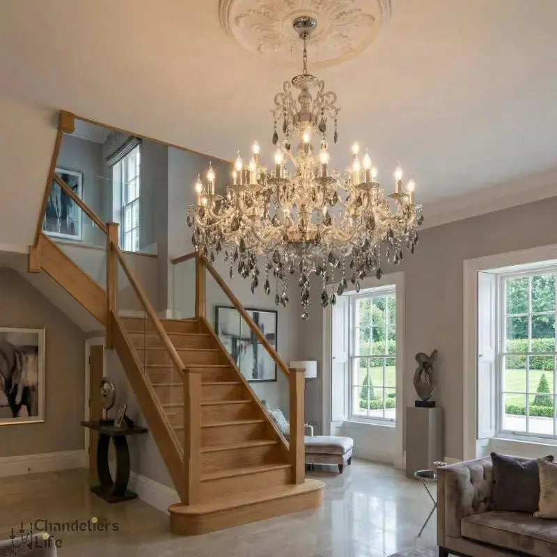 Luxurious Crystal 3 Tiers Chandelier — alternate product view 4