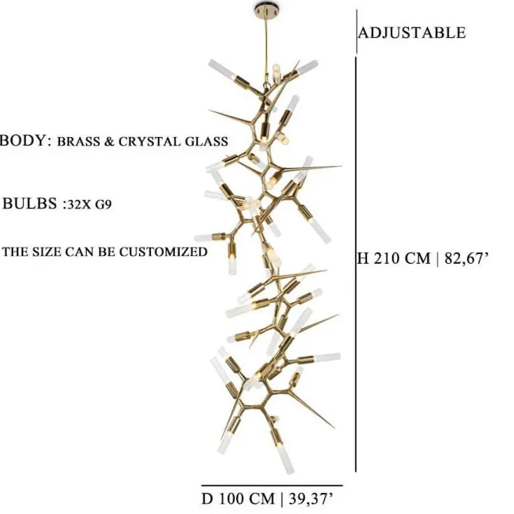 Elegant Lighting Sharp Chandelier — alternate product view 5
