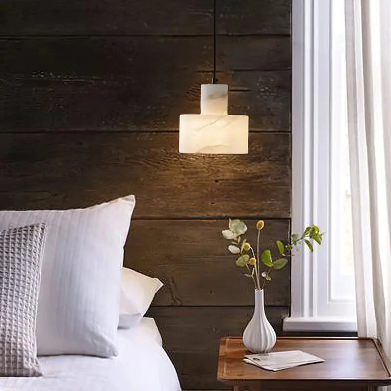 Decorative Alabaster Pendant Light — alternate product view 1