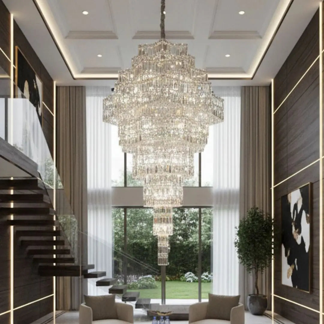 Large Chandelier Duplex Modern Mezzanine Villa — product view