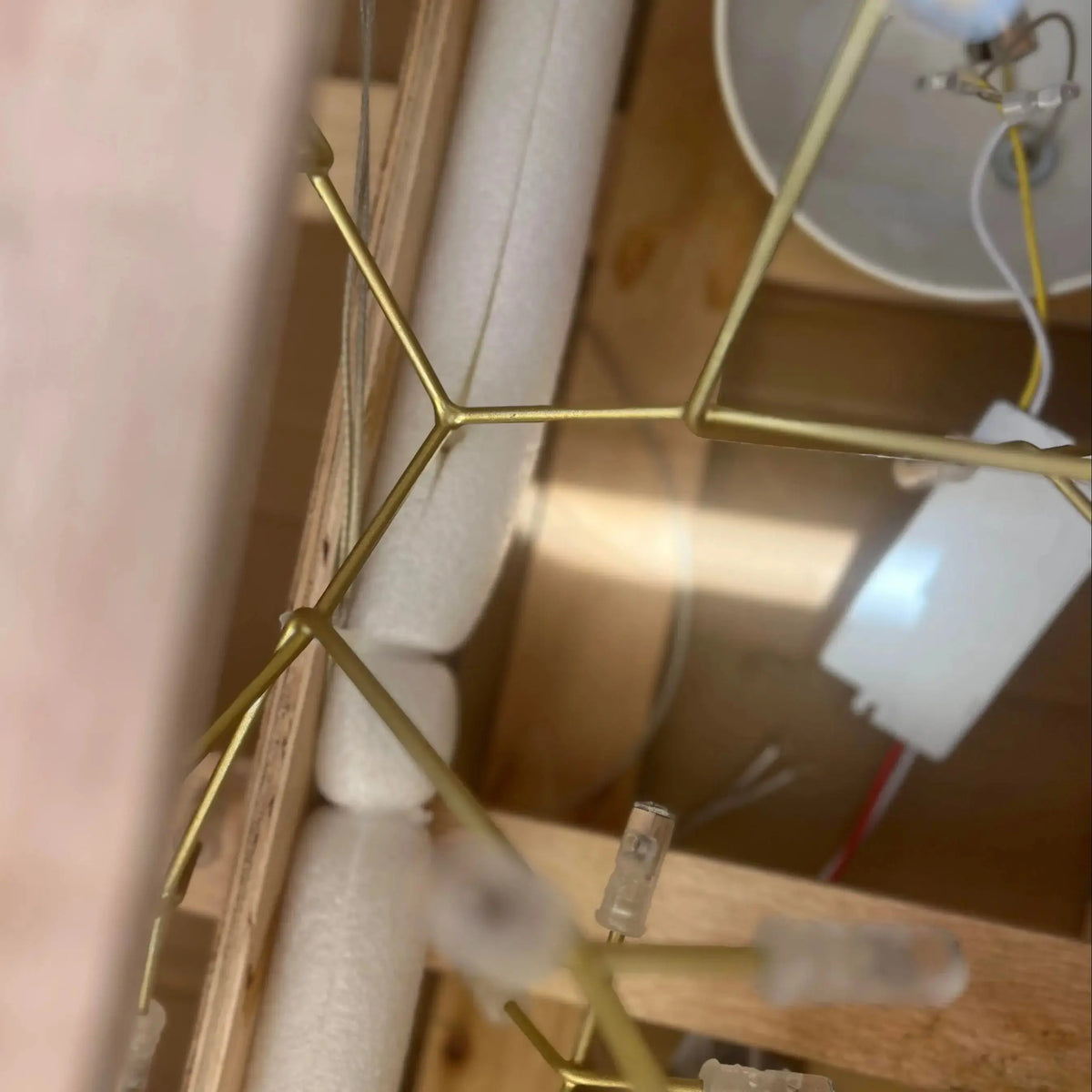 Designer Industrial Firefly Chandelier — alternate product view 15