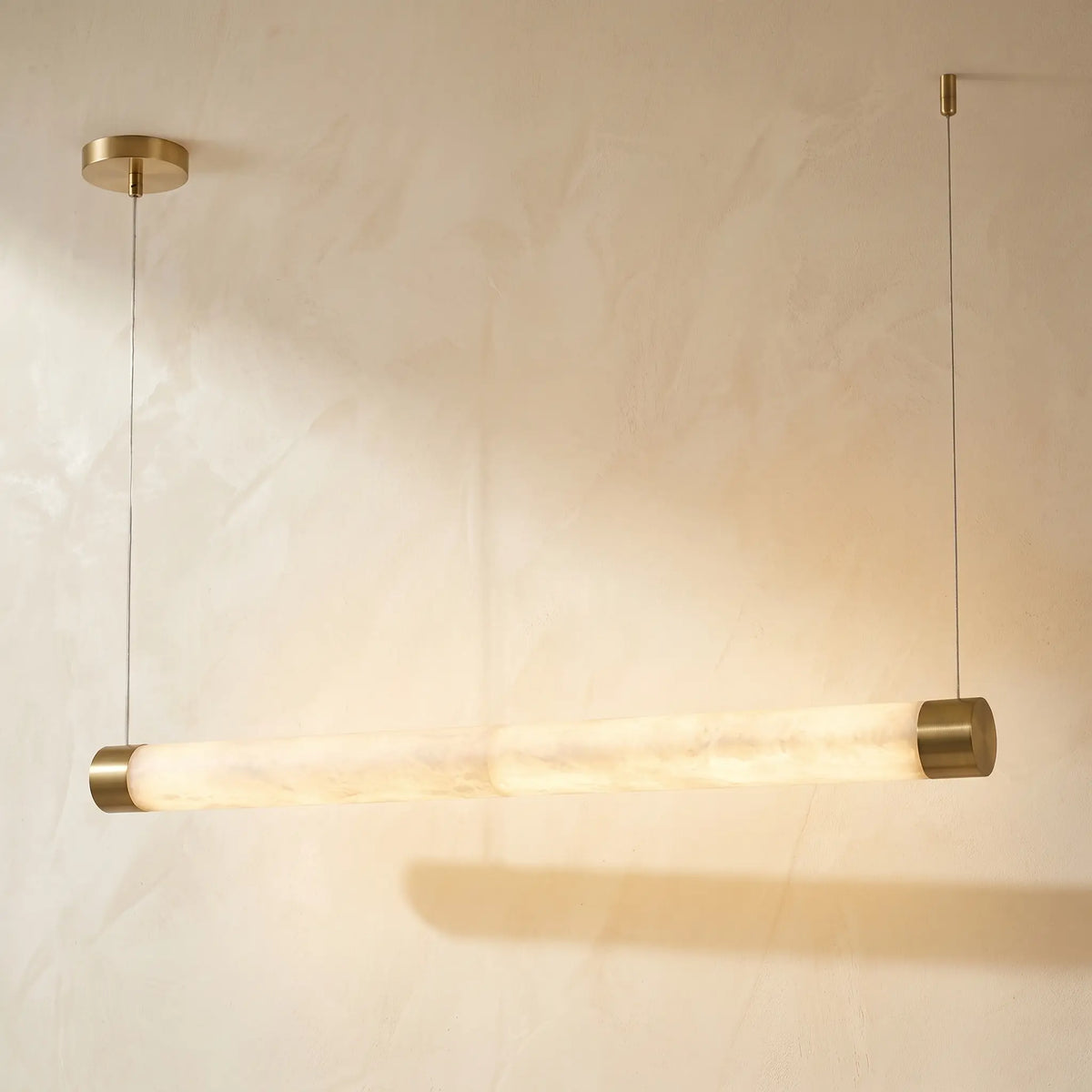 Alabaster Linear Rod Pendant Light — product view